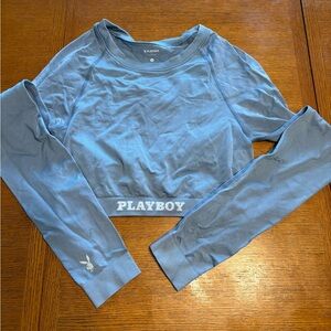 Playboy Blue Long Sleeve Top